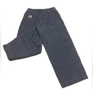 VINTAGE LEE WIDE LEG LOGO BAGGY WOMEN'S SIZE 8 MED JEANS
